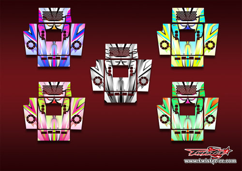 TR-K2-MA21    ISDT K2 Metallic/Optical White Pattern Wrap ( Type A21 ) 5 Colors