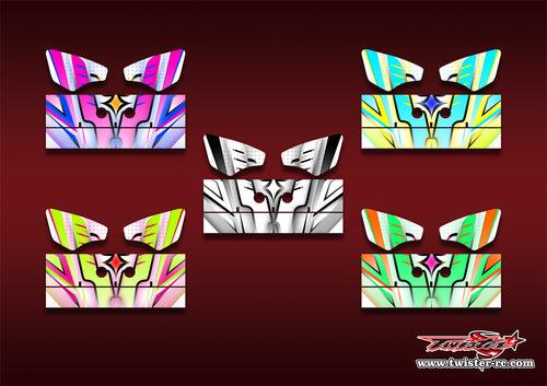 TR-K3W-MA21    Kyosho MP9 TKI3 Wing Metallic/Optical White Pattern Wrap ( Type A21 ) 5 Colors