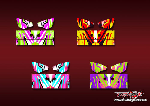 TR-K3W-MA22    Kyosho MP9 TKI3 Wing Metallic/Optical White Pattern Wrap ( Type A22 ) 4 Colors