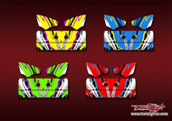 TR-K3W-MA23    Kyosho MP9 TKI3 Wing Metallic/Optical White Pattern Wrap ( Type A23 ) 4 Colors