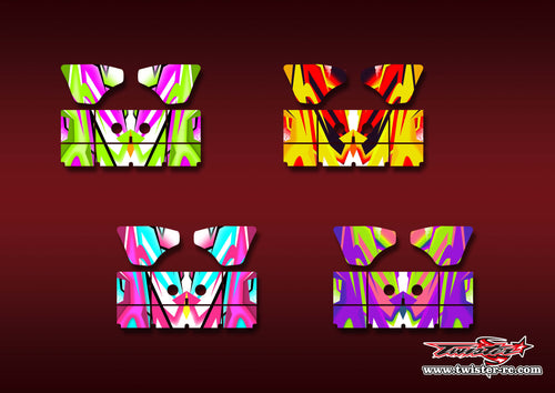 TR-K4W-MA22     Kyosho MP9 TKI4 Wing Metallic/Optical White Pattern Wrap ( Type A22 ) 4 Colors