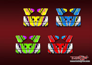 TR-K4W-MA23     Kyosho MP9 TKI4 Wing Metallic/Optical White Pattern Wrap ( Type A23 ) 4 Colors