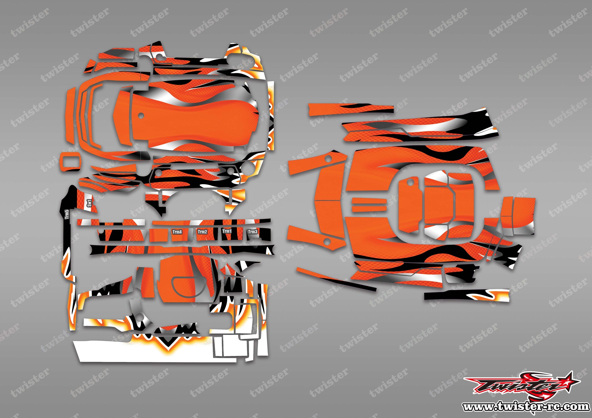 TR-M17-MA1 Sanwa M17/ M17S Metallic/Optical White Pattern Radio