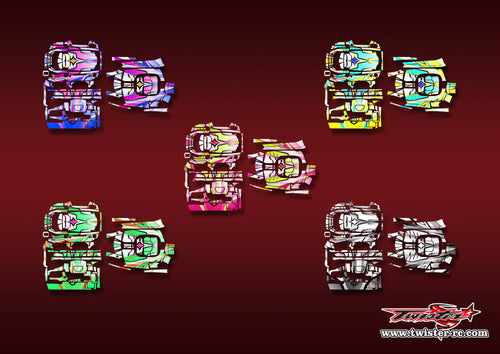 TR-M17-MA21    Sanwa M17/M17S  Metallic/Optical White Pattern Wrap ( Type A21 ) 5 Colors