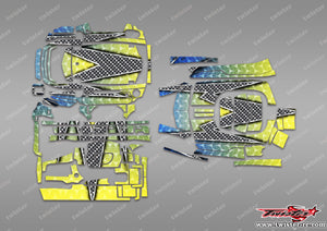 TR-M17-MA3 Sanwa M17 / M17S Metallic/Optical White Pattern Radio Wrap ( Type A3 )