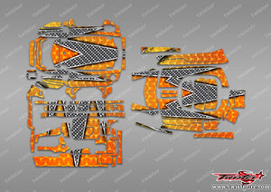 TR-M17-MA3 Sanwa M17 / M17S Metallic/Optical White Pattern Radio Wrap ( Type A3 )
