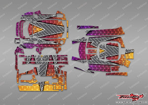 TR-M17-MA3 Sanwa M17 / M17S Metallic/Optical White Pattern Radio Wrap ( Type A3 )