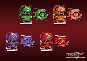 TR-M17-MA5 Sanwa M17 / M17S Metallic/Optical White Pattern Radio Wrap ( Type A5 )
