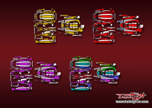 TR-M17-MA8 Sanwa M17/M17S Metallic/Optical White Pattern Radio Wrap ( Type A8 ) 4colors