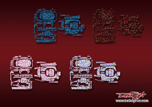 TR-M17-MT4 Sanwa M17/M17S Optical White Pattern Radio Wrap ( Type MT4) 4 Colors
