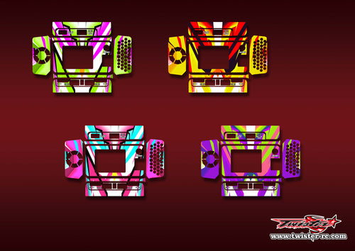 TR-M6D-MA22    ToolkitRC M6D Metallic/Optical White Pattern Wrap ( Type A22 ) 4 Colors