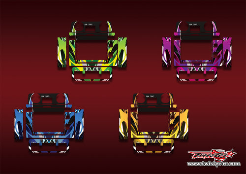 TR-M8D-MA2   ToolkitRC M8D Metallic/Optical White Pattern Wrap ( Type A2 )4 Colors