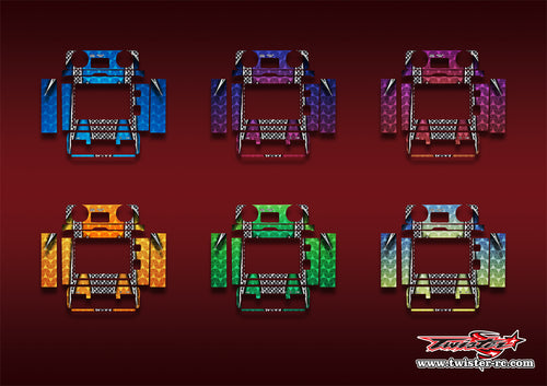 TR-M8D-MA3   ToolkitRC M8D Metallic/Optical White Pattern Wrap ( Type A3 ) 6 Colors