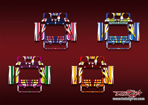 TR-M8D-MA4    ToolkitRC M8D Metallic/Optical White Pattern Wrap ( Type A4 ) 4 colors