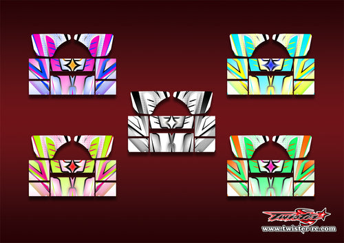 TR-M8RW-MA21     Mugen MBX8R Wing Metallic/Optical White Pattern Wrap ( Type A21 ) 5 Colors