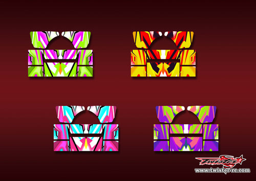 TR-M8RW-MA22     Mugen MBX8R Wing Metallic/Optical White Pattern Wrap ( Type A22 ) 4 Colors