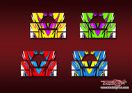 TR-M8RW-MA23     Mugen MBX8R Wing Metallic/Optical White Pattern Wrap ( Type A23 ) 4 Colors