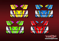 TR-M8W-MA23     Mugen MBX8 Wing Metallic/Optical White Pattern Wrap ( Type A23 ) 4 Colors