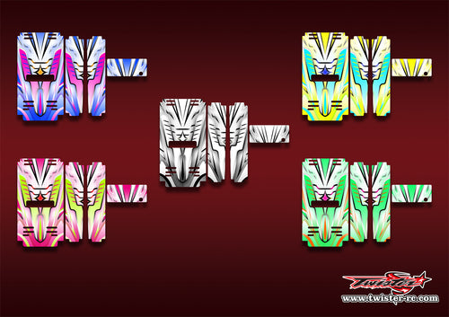 TR-MB-MA21    Mugen Off Road Starter Box Metallic/Optical White Pattern Wrap ( Type A21 ) 5 Colors