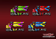 TR-MBX8-MA23    Mugen MBX8 Radio Box Metallic/Optical White Pattern Wrap ( Type A23 ) 4 Colors