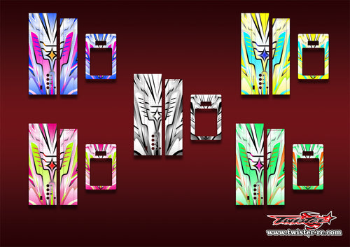 TR-MMLPRO2-MA21    Muchmore LED Pit Light Pro2 Metallic/Optical White Pattern Wrap ( Type A21 ) 5 Colors