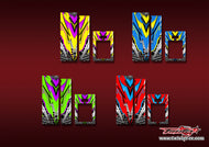 TR-MMLPRO2-MA23    Muchmore LED Pit Light Pro2 Metallic/Optical White Pattern Wrap ( Type A23 ) 4 Colors