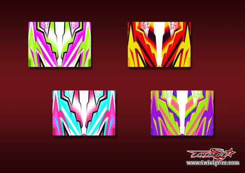 TR-MP10E-MA22    Koyosho MP10E Radio Box Metallic/Optical White Pattern Wrap ( Type A22 ) 4 Colors