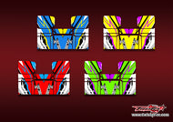 TR-MP11W-MA23  Kyosho MP11 Wing Metallic/Optical White Pattern Wrap ( Type A23 ) 4 Colors