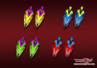TR-MSB1CP-MA23    Mugen MSB1 Chassis Protector Metallic/Optical White Pattern Wrap 2pcs.( Type A23 ) 4 Colors