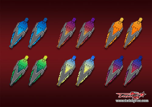 TR-MSB1CP-MA3   Mugen MSB1 Chassis Protector Metallic/Optical White Pattern Wrap 2pcs.( Type A3 ) 6 Colors