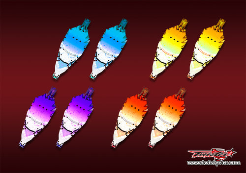 TR-MSB1CP-MA6    Mugen MSB1 Chassis Protector Metallic/Optical White Pattern Wrap 2pcs.( Type A6 )4 Colors