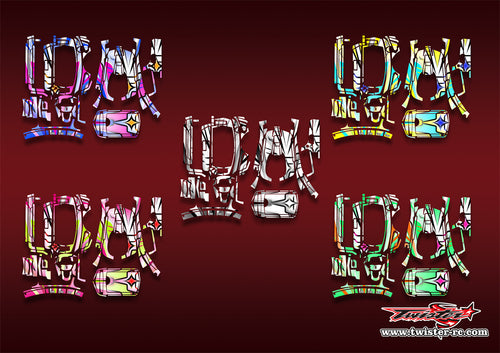 TR-MT44-MA21    Sanwa MT-44 Metallic/Optical White Pattern Wrap ( Type A21 ) 5 Colors