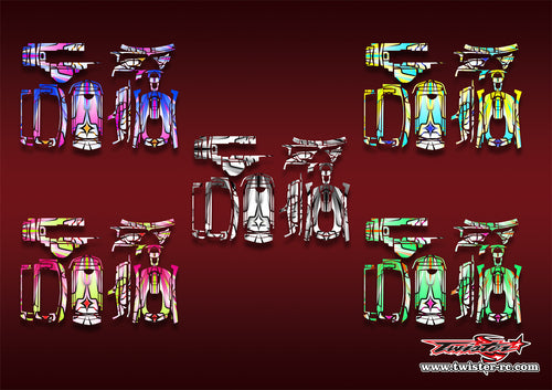 TR-MT5-MA21    Sanwa MT-5 Metallic/Optical White Pattern Wrap ( Type A21 ) 5 Colors