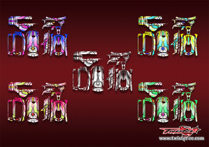 TR-MT5-MA21    Sanwa MT-5 Metallic/Optical White Pattern Wrap ( Type A21 ) 5 Colors