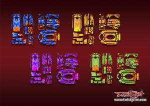 TR-MTR-MA18  Sanwa MT-R Metallic/Optical White Pattern Wrap  ( Type A18 )4 Colors