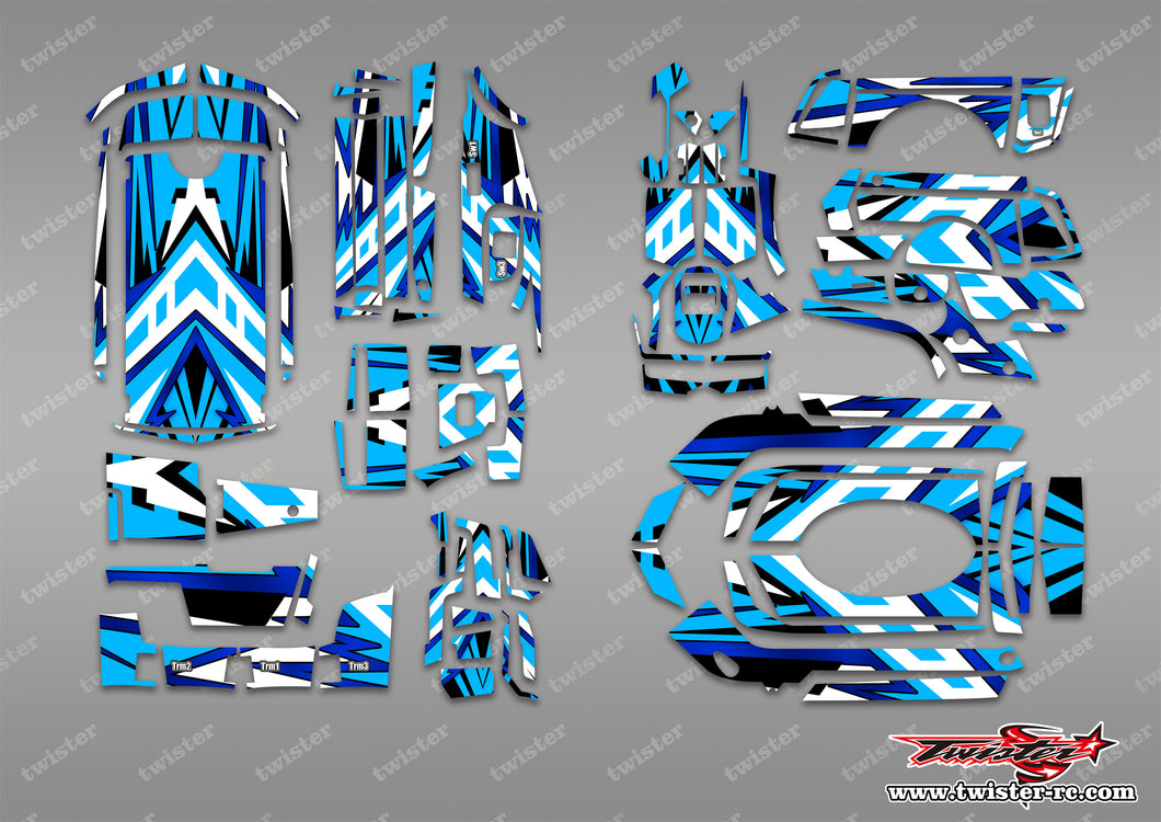 TR-MTR-MA19  Sanwa MT-R Metallic/Optical White Pattern Wrap 4 Colors