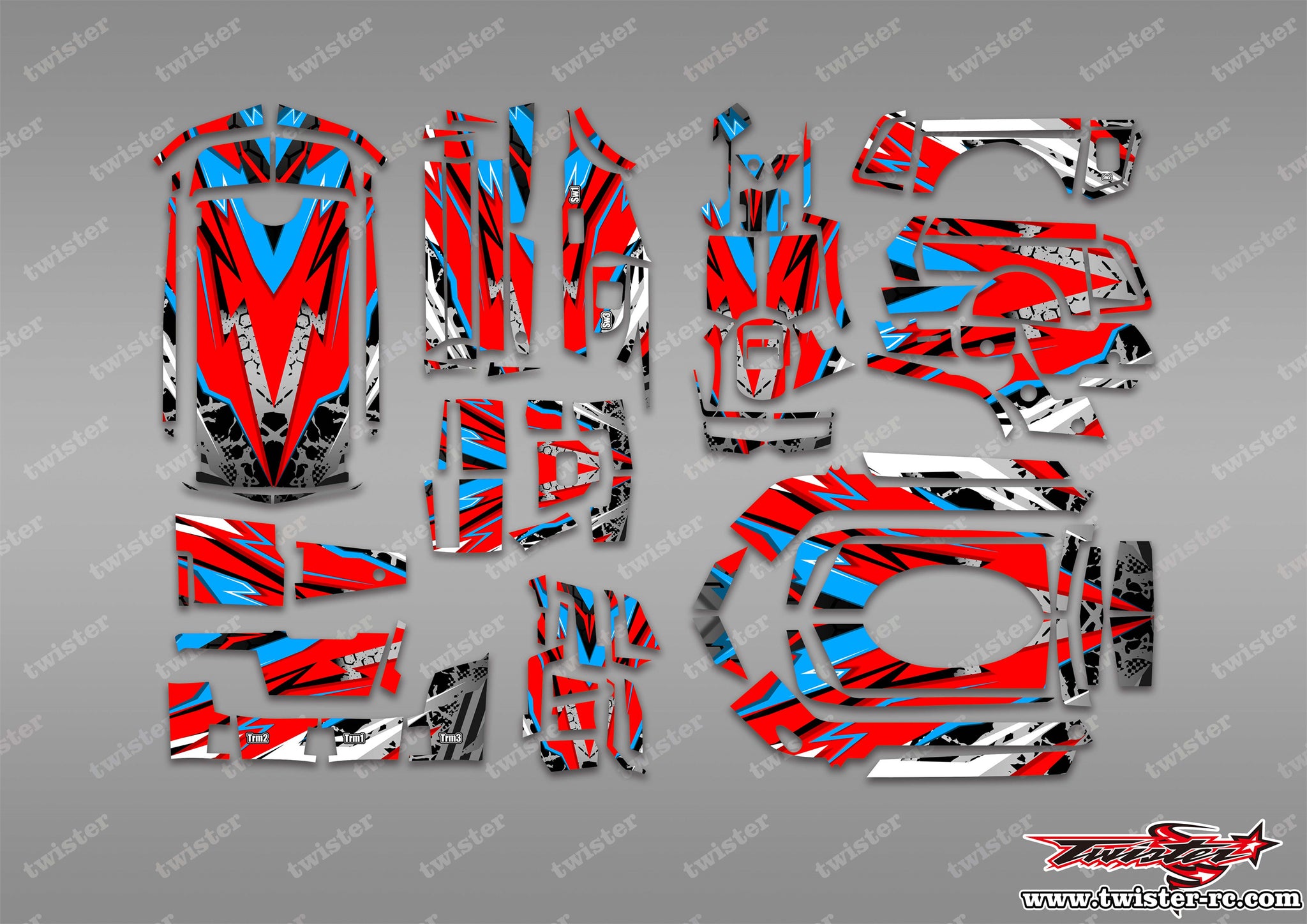 TR-MTR-MA23 Sanwa MT-R Metallic/Optical White Pattern Wrap ( Type A23 ...