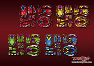 TR-MTR-MA23   Sanwa MT-R  Metallic/Optical White Pattern Wrap ( Type A23 ) 4 Colors
