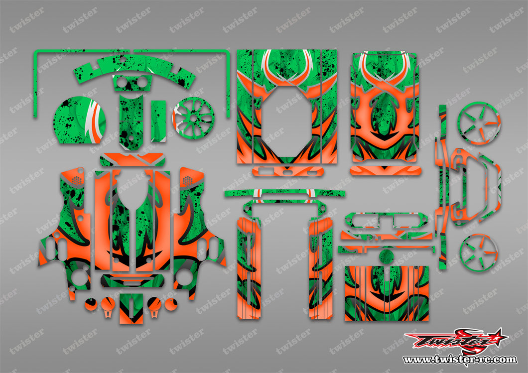 TR-NB4PRO-MA7  Noble NB4 Pro/NB4 Pro+ Metallic/Optical White Pattern Radio Wrap ( Type A7 )4 Colors