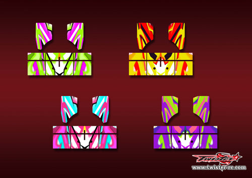 TR-NBW-MA22     Tekno NB48 2.0 Wing Metallic/Optical White Pattern Wrap ( Type A22 ) 4 Colors