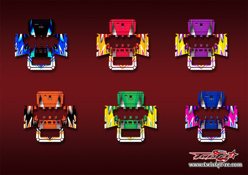 TR-NC2200-MA1   SKYRC NC2200 Metallic/Optical White Pattern Wrap ( Type A1 ) 6 Colors