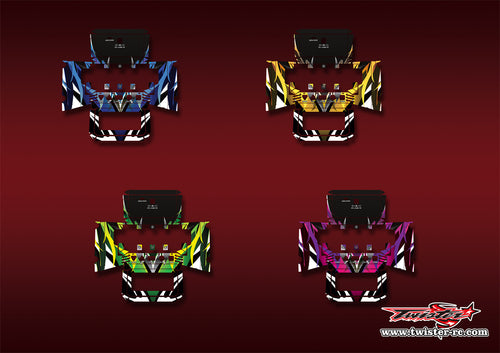 TR-NC2200-MA2   SKYRC NC2200 Metallic/Optical White Pattern Wrap ( Type A2 ) 4 Colors