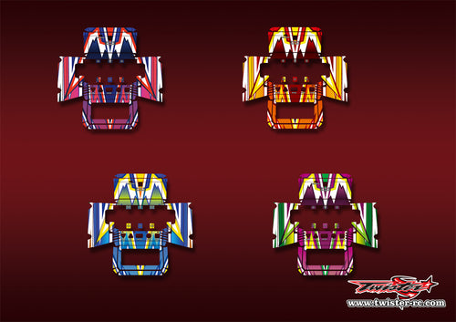 TR-NC2200-MA4    SKYRC NC2200 Metallic/Optical White Pattern Wrap ( Type A4 ) 4 colors