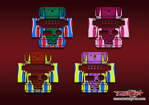 TR-NC2500PRO-MA10    SKYRC NC2500 PRO Metallic/Optical White Pattern Wrap ( Type A10 ) 4 Colors