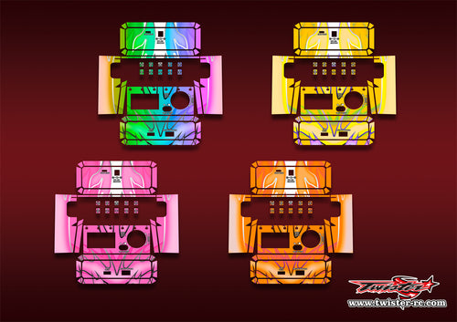 TR-NC2500PRO-MA11   SKYRC NC2500 PRO Metallic/Optical White Pattern Wrap ( Type A11 ) 4 Colors