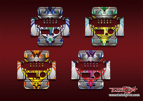 TR-NC2500PRO-MA12   SKYRC NC2500 PRO Metallic/Optical White Pattern Wrap ( Type A12 ) 4 Colors