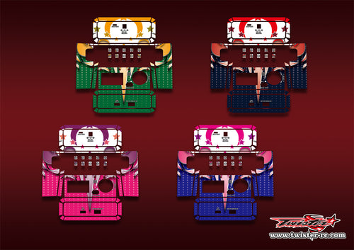 TR-NC2500PRO-MA13   SKYRC NC2500 PRO Metallic/Optical White Pattern Wrap ( Type A13 ) 4 Colors