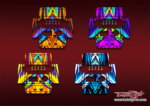 TR-NC2500PRO-MA19   SKYRC NC2500 PRO Metallic/Optical White Pattern Wrap ( Type A19 ) 4 Colors