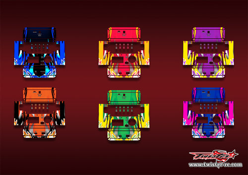 TR-NC2500PRO-MA1   SKYRC NC2500 PRO Metallic/Optical White Pattern Wrap ( Type A1 ) 6 Colors