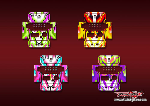 TR-NC2500PRO-MA22   SKYRC NC2500 PRO Metallic/Optical White Pattern Wrap ( Type A22 ) 4 Colors